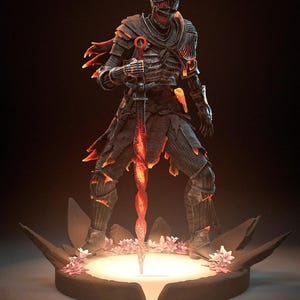 Dark Souls III – Soul of Cinder | Ashen Dominion STL Statue | 3D Print Model | Digital STL File