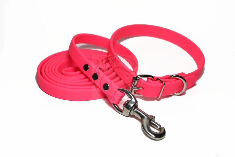 Neon Pink Biothane Dog Leash 5/8 16mm Choice of Etsy