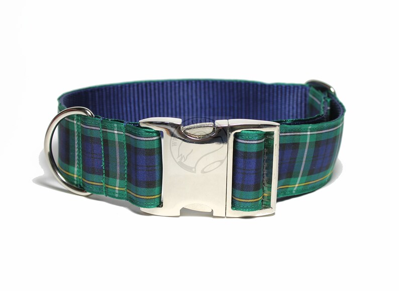 Campbell Clan Tartan Dog Collar 1.5 38mm Wide Etsy Canada