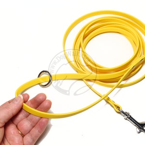 Extra Thin Waterproof Long Line - 36 colours - 3/8" (9mm) wide Genuine Biothane Light Tacking Line Recall Leash - Small Dog or Cat lead