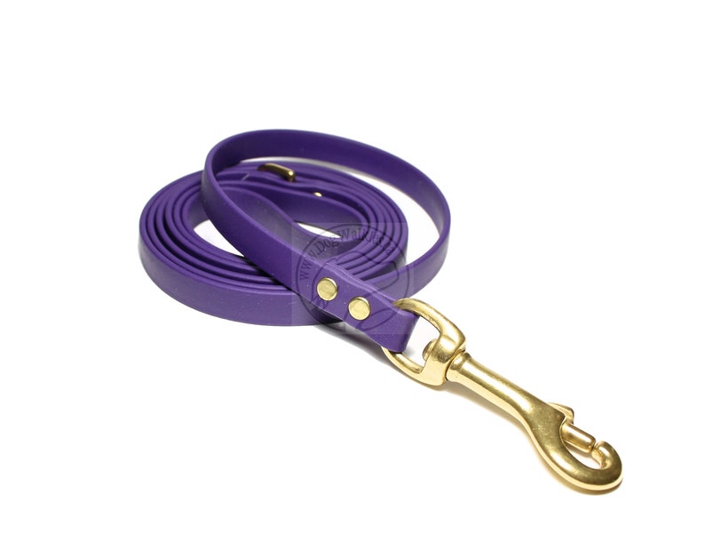 Royal Purple Small Dog Leash 1/2 12mm Wide Biothane Etsy