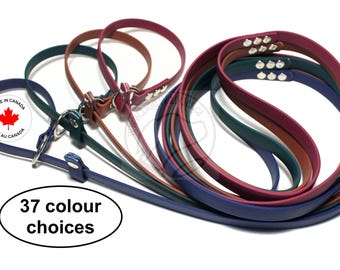 Biothane English Slip Lead: Handmade Vegan Dog Training Leash, All Colours