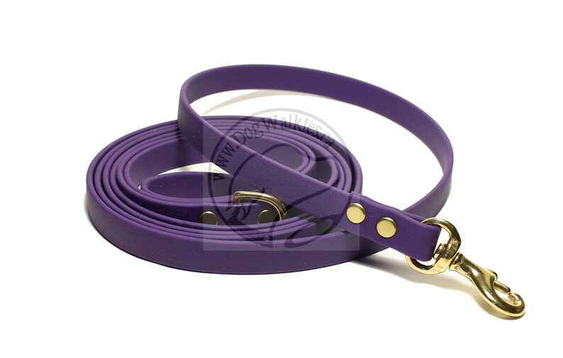 Royal Purple Small Dog Leash 1/2 12mm Wide Biothane Etsy