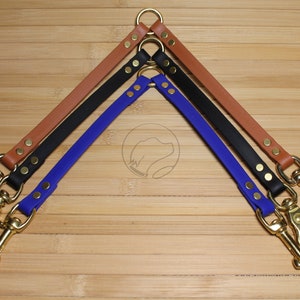 ダブル リトル ドッグ ウォーカー - 1/2 インチ (12 mm) 幅のバイオセイン リーシュ スプリッター - 小型犬 2 匹用のリーシュ カプラー - 1 本のリーシュで 2 匹の犬を保護 - 防水