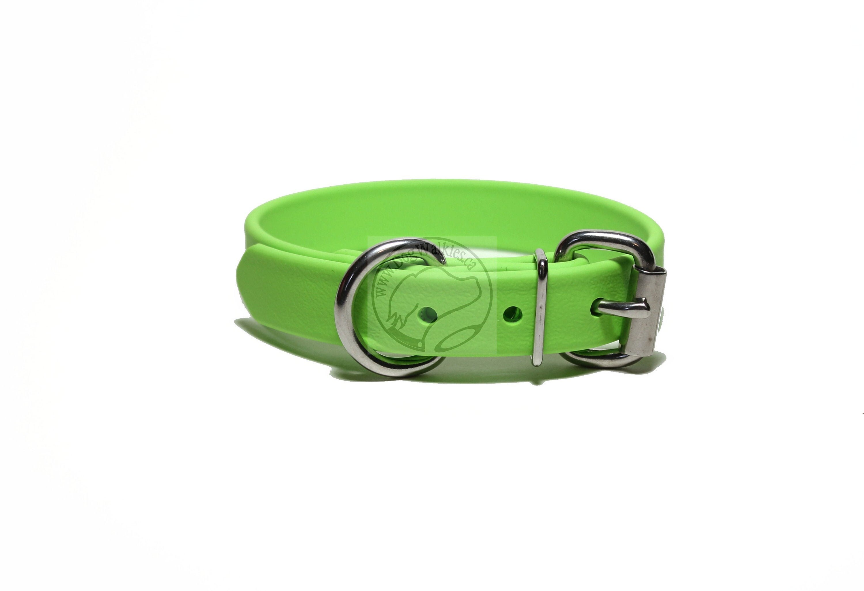Lime Green Dog Collar 3/4 19mm Genuine Biothane Dog Etsy