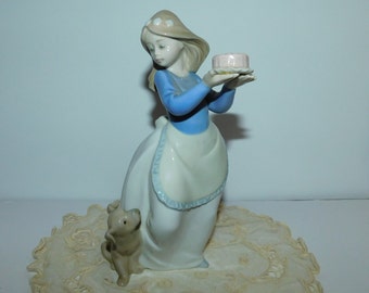 NAO By Lladro "Puppy's Birthday" Figurine, 1 Owner, Purchased New ca. 1987, Excellent Condition