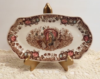 His Majesty By Johnson Bros., England 12 1/2" x 7 1/4" serving Tray, Estate Sale, Appears Unused