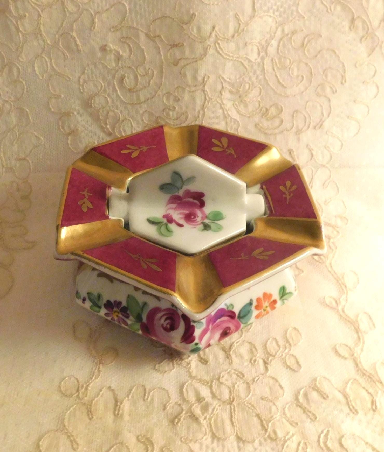 Vintage Porcelain Ashtray - Etsy