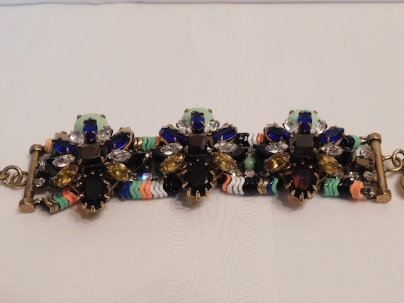 J. Crew Vintage Bracelet: Chunky, Funky, Colorful… - image 1