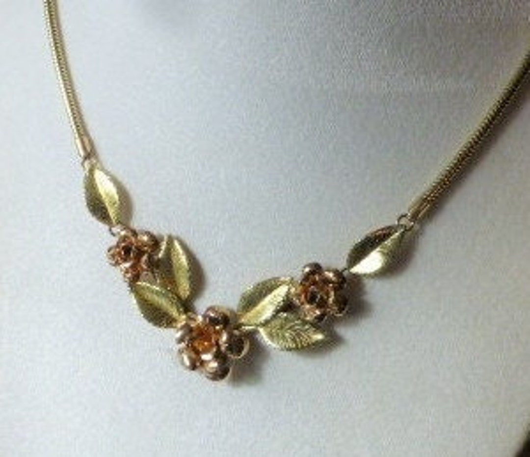 Krementz rose best sale necklace