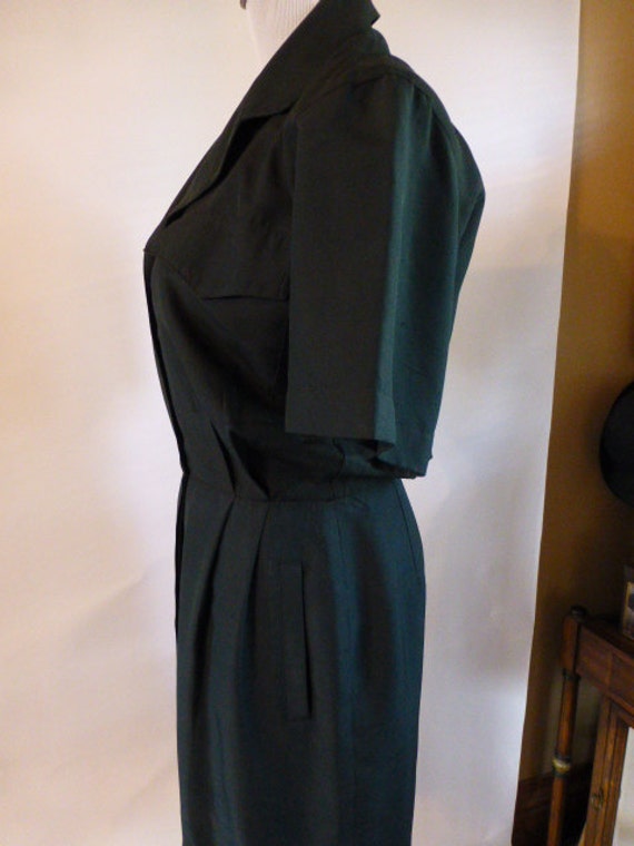 Vintage Linda Allard For Ellen Tracy Black Silk S… - image 2