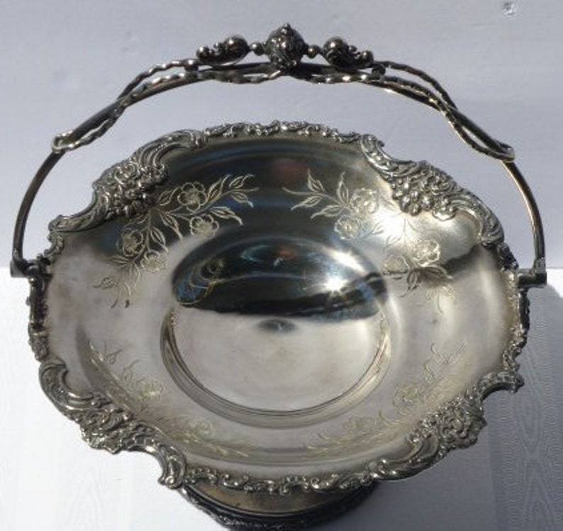 Ornate Victorian Inspired Bride's Basket Antique Etsy
