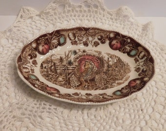 His Majesty By Johnson Bros., England 8"L. Relish / Gravy Underplate Tray, estate Sale, Appears Unused