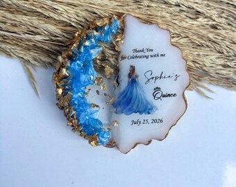 Quinceanera Guest Magnet, Sweet 16 Party Favor, Mis Quince Anos, Sweet 15 Recuerdos