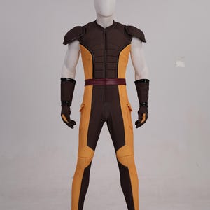 Wolverine Cosplay Costume Wolverine Jumpsuit Shoulder Armor Suit Mens Halloween Outfits