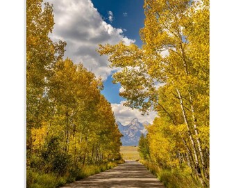 Grand Teton National Park Fall Acrylic Block Print