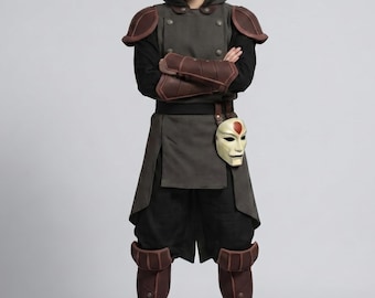 Déguisement de la légende cosplay de Korra Amon | Ensemble complet de tenue anime méchante égalitaire | Déguisement Halloween Comic Con femme