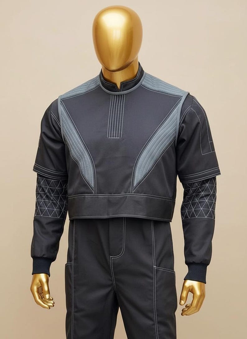 Mandalorian Bo-Katan Inspired Flight Suit – 3-Piece Bounty Hunter Cosplay Costume, Custom Armor Base Layer Outfit image 4