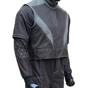 Mandalorian Bo-Katan Inspired Flight Suit – 3-Piece Bounty Hunter Cosplay Costume, Custom Armor Base Layer Outfit image 7