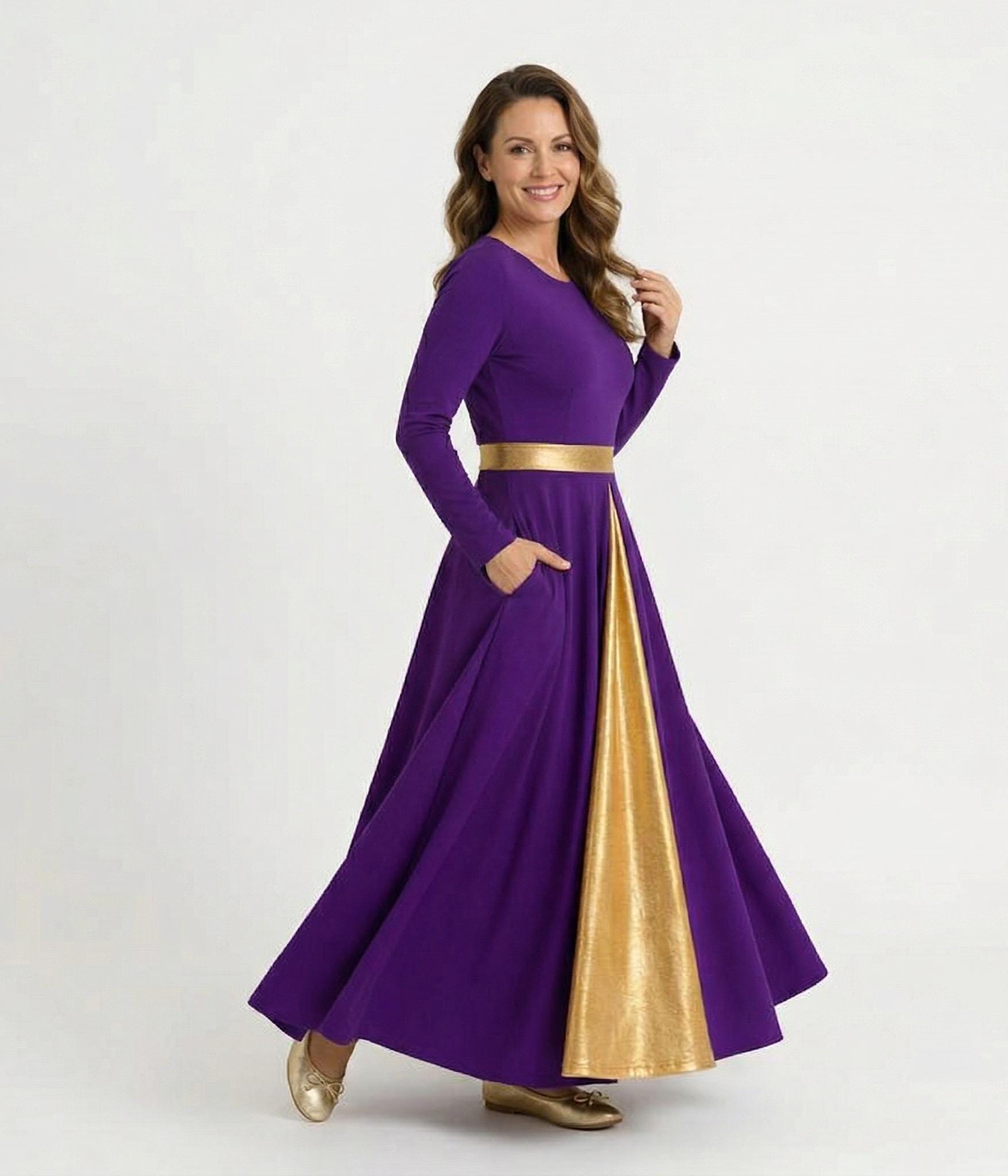 Purple and Gold Liturgical Dance - Etsy