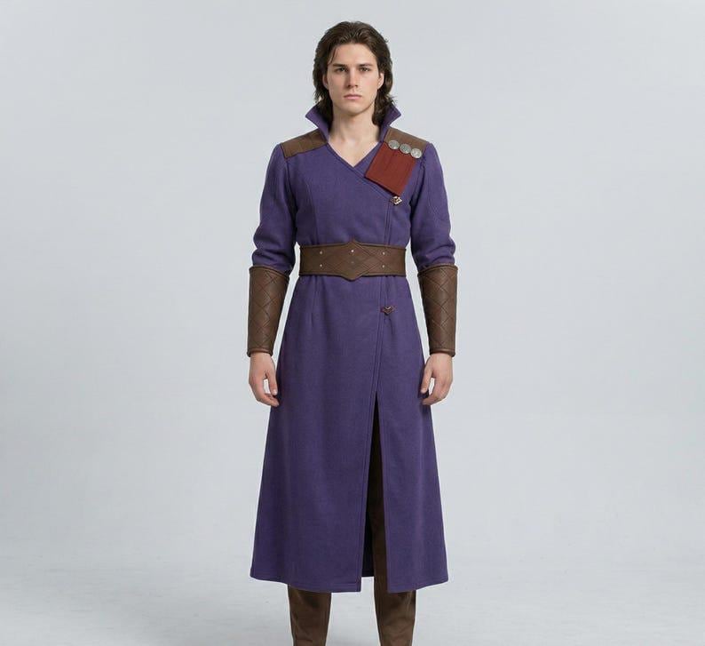 Gale Robe Gale Dekarios Cosplay Costume | Baldur’s Gate 3 Wizard Robe & Leather ...