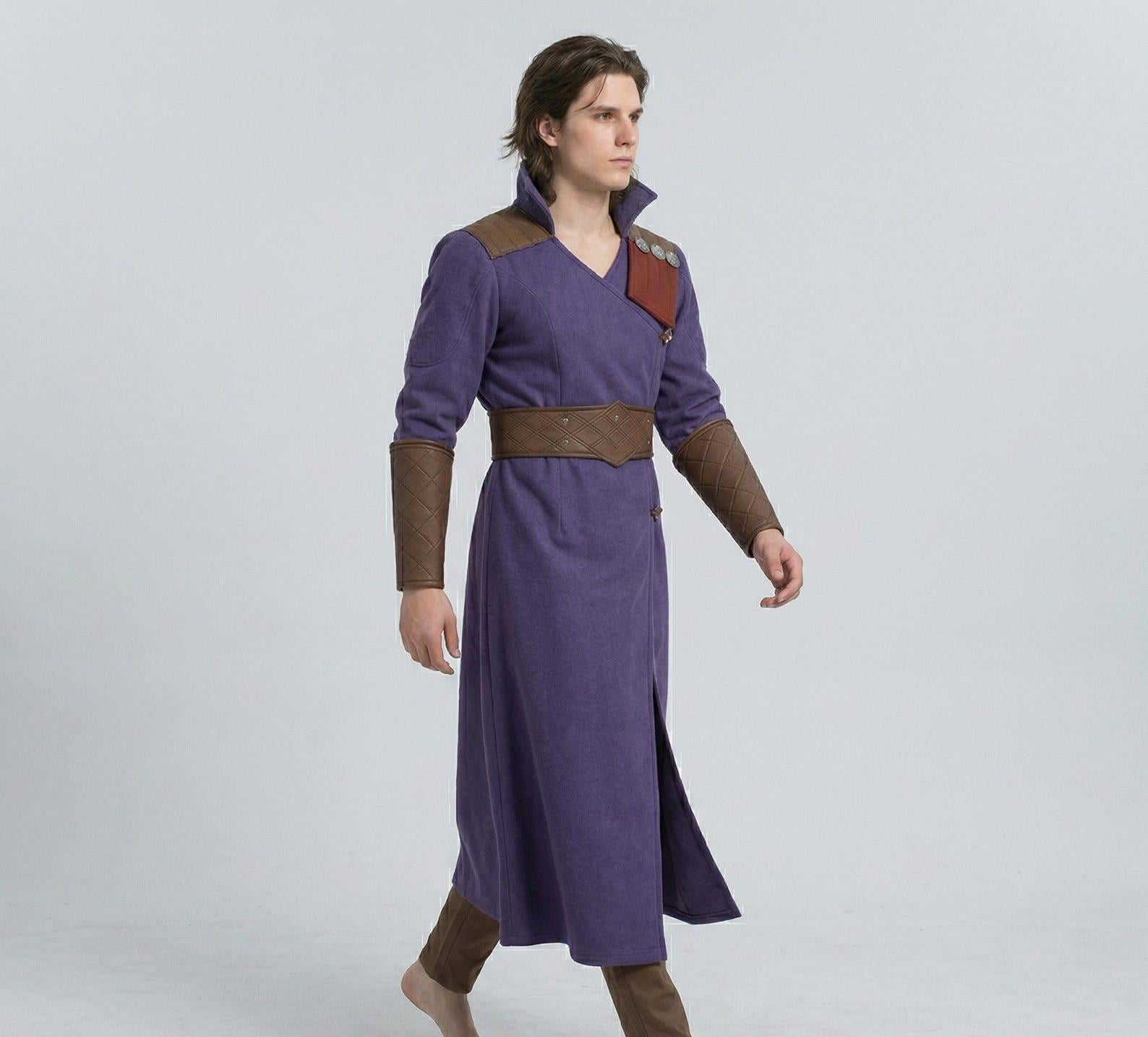 Gale Robe Gale Dekarios Cosplay Costume | Baldur’s Gate 3 Wizard Robe & Leather ...