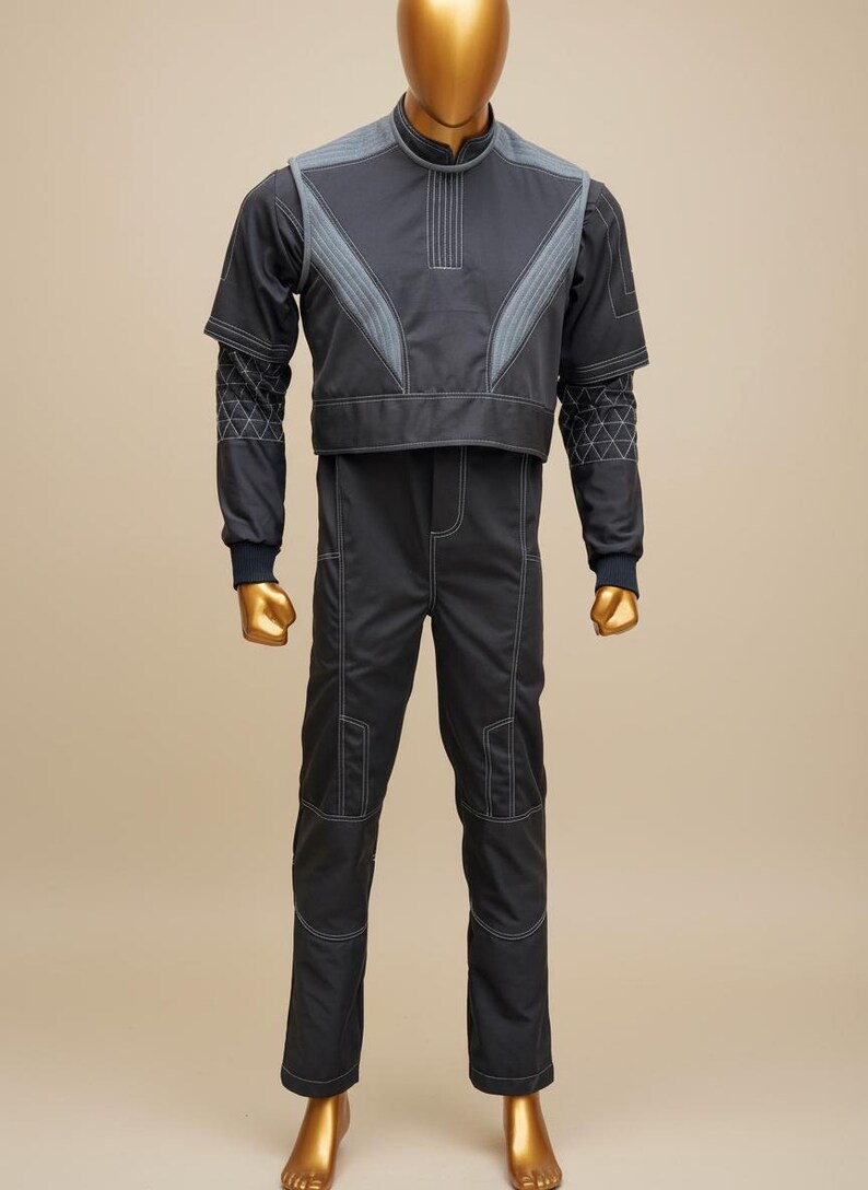 Mandalorian Bo-Katan Inspired Flight Suit – 3-Piece Bounty Hunter Cosplay Costume, Custom Armor Base Layer Outfit image 6