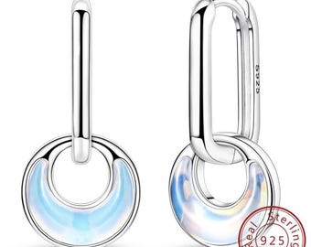 Sterling Silver S925 Hoop Earrings, Gold Plated Earrings, Dainty Hoop Earrings, Bridesmaid Gifts for Mom, Birthday Gifts for Her