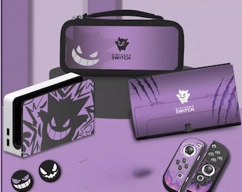 Funda Purple Ghost para Switch 2 / Elegante carcasa híbrida rígida y flexible para Nintendo NS2 / Protector duradero para consola de videojuegos / Regalo para gamers