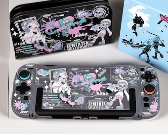 Paint splash style Inspired Switch2 Case | Clear Protective Hard Case for Switch  | Nintendo Switch2 Case | Video Game Gift