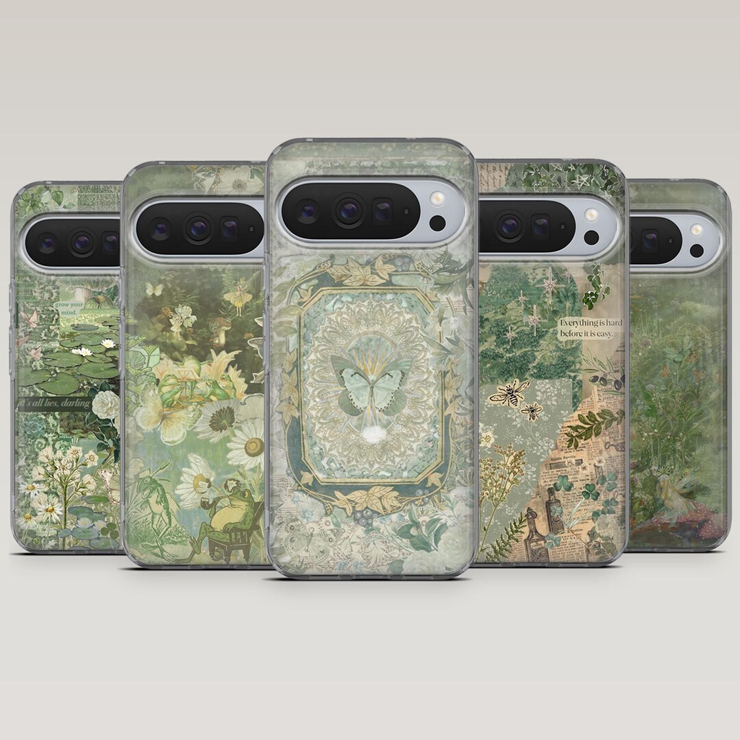 Sage Green Phone Case Nature Green Aesthetic Cover for Google Pixel 10 ...