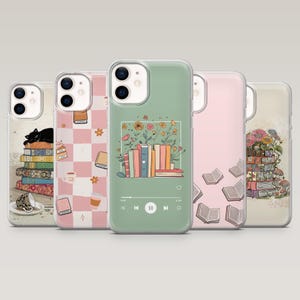Bookish-telefonskal Bookstack Reader-fodral för iPhone 17e, 16, 15, 14, 13, 12, Samsung S25, S24Fe, S23, S22, A16, A26, A56, Pixel 10, 9Pro