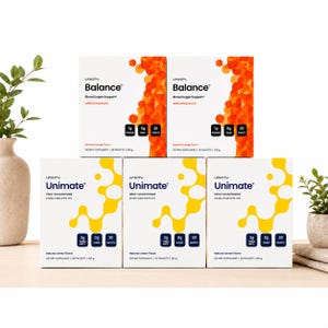 Unicity Balance and Unimate Bundle Wellness Drink Mix Packets Lemon Orange Flavor Daily Wellness Supplement Sachets Sealed Product