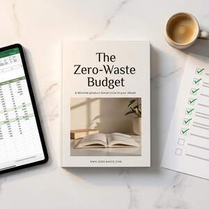 Zero Waste Budget Ebook, Tracker, Checklist | Sustainable Frugal Living (Digital Download)