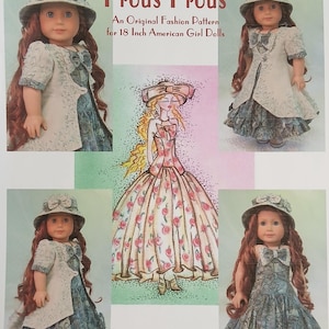 Modern doll dress pattern 18&quot; Doll Clothes Pattern-