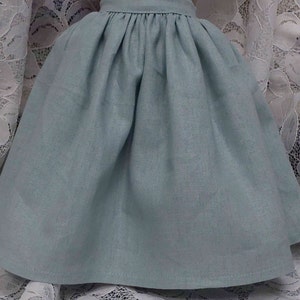 Misty Doll Skirt for 18&quot;  Dolls- Very Full Linen Skirt suitable for many eras Made to fit 18&quot; dolls