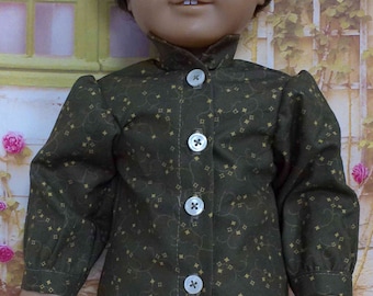 Historical 1800s Boy Doll -Green Shirt --for 18 inch Dolls-Made to fit 18" Dolls