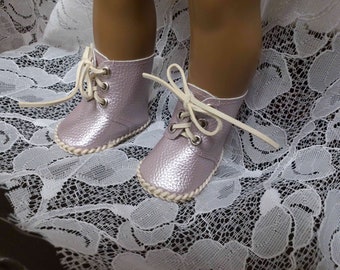 Pale Purple Ankle  Boots-- Doll boots-Made to fit 18" Dolls