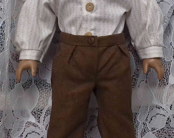 Linen Dress Pants for  18 Inch Dolls- Made to fit 18" Dolls