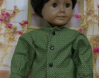 Historical 1800s Boy Doll  Shirt --for 18 inch Dolls-Made to fit 18" Dolls