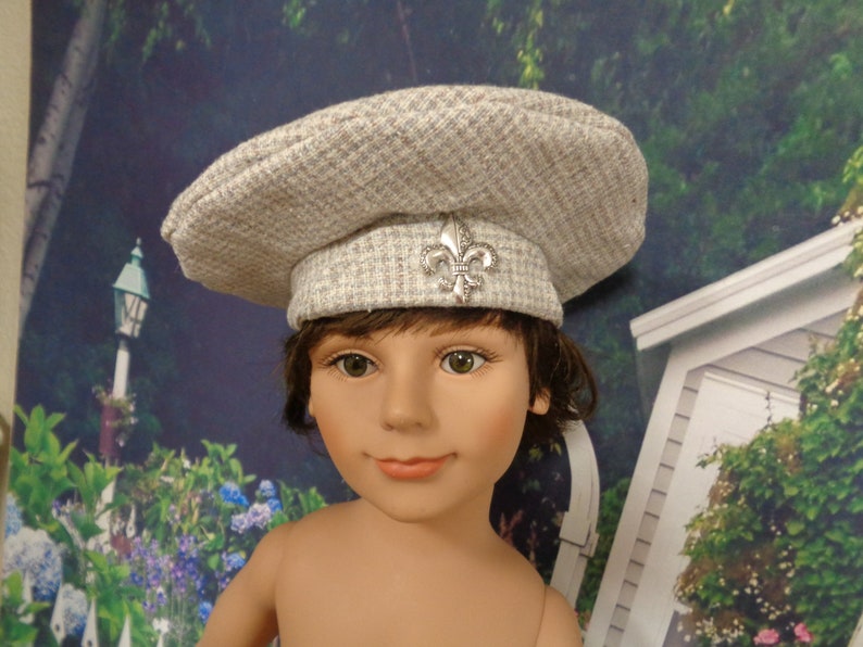 Wool Hat for 18 Dolls Fits Carpatina Boy Dolls image 0