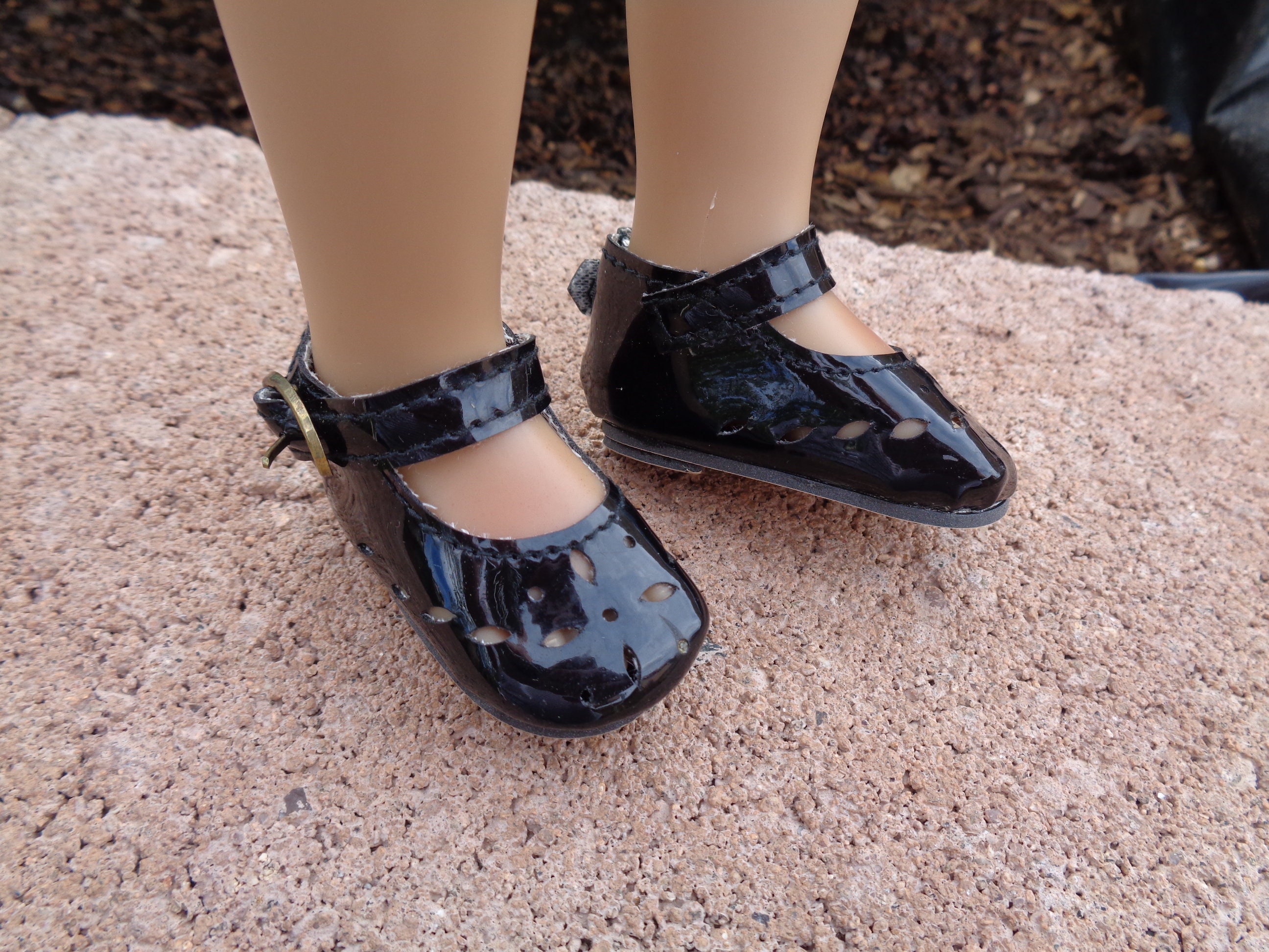all black dolly shoes