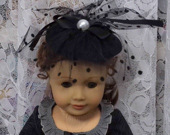 Black Doll hat for 18 inch dolls - Made to fit 18" Dolls