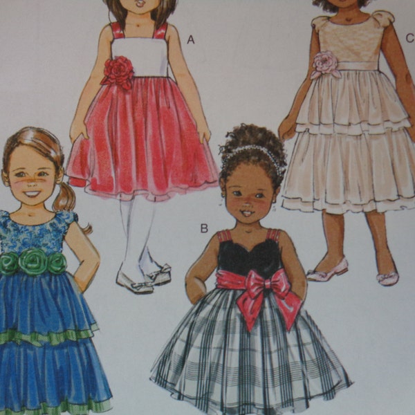 Girls' Party Dresses - Butterick 5843 - Out of Print Sewing Pattern