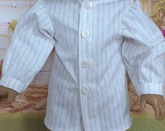 Historical 1800s Boy Doll -White Shirt --for 18 inch Dolls-Made to fit 18" Dolls