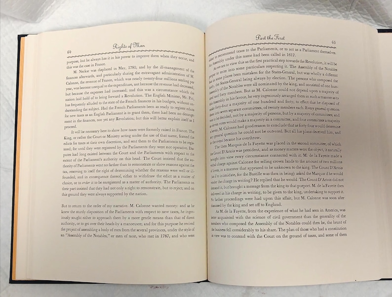 Rights of Man by Thomas Paine-Easton Press 1979 Leather book image 9