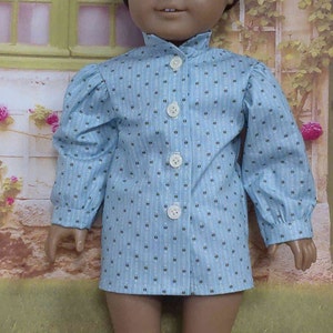 Historical 1800s Boy Doll -Blue Shirt --for 18 inch Dolls-Made to fit 18" Dolls