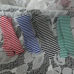 striped Knee High Socks/Slouch Socks- for Ruby Red fashion Dolls.  Pick from many colors-
