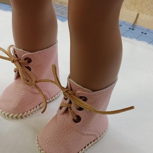 Pink- Ankle Doll boots- made to Fit 18&quot; Dolls