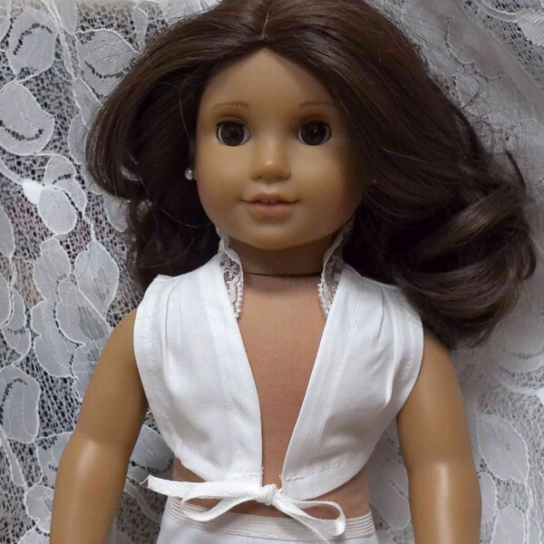 Historical White Doll Chemise--Made to fit 18" Dolls